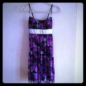 Ruby Rox Dresses - Purple Sleeveless Floral Dress Ruby Rox Dresses - Purple Sleeveless Floral Dress